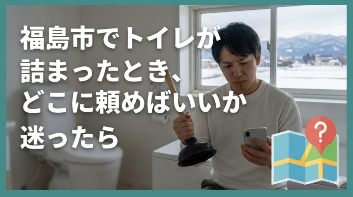 福島市のトイレつまりのイメージ